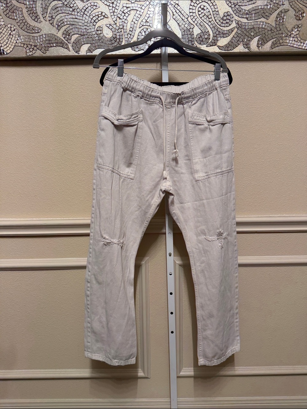 Bohme denim drawstring pants